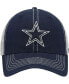 Men's Navy, White Dallas Cowboys Trawler Trucker Clean Up Snapback Hat