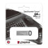 Kingston DataTraveler Kyson - 64 GB - USB Type-A - 3.2 Gen 1 (3.1 Gen 1) - 200 MB/s - Capless - Silver