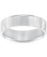 ფოტო #3 პროდუქტის Men's Flat Profile Comfort Fit Wedding Band in 14k Gold