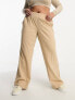 Фото #1 товара Vero Moda Curve stand alone wide leg trousers with shirred waist in cream