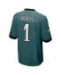 Фото #2 товара Men's Jalen Hurts Midnight Green Philadelphia Eagles Team Game Jersey