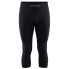 CRAFT ADV Warm Fuseknit Intensity Knicker 3/4 base layer Pants