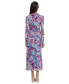 ფოტო #2 პროდუქტის Women's Printed Ruched Maxi Dress