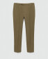 Men's Slim-Fit Pleated Suit Pants