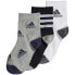 Фото #1 товара Adidas Graphic 3P Jr HN5736 socks