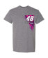 Фото #2 товара Men's Heather Charcoal Alex Bowman Ally T-shirt