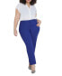 ფოტო #1 პროდუქტის Plus Size Kady Fit Double-Weave Pant