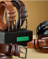 Фото #5 товара Men's Single Prong Buckle Leather Belt