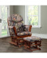 Фото #2 товара Кресло-качалка с пуфиком Artiva USA home Deluxe Cushion 2-Piece Chair and Ottoman Set