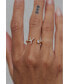 ფოტო #2 პროდუქტის Crystal Initial Adjustable Gold-Tone Ring