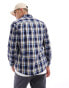 Фото #4 товара Selected Homme flannel long sleeve shirt in navy check