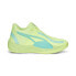 Фото #1 товара Puma Rise Nitro 37701213 Mens Green Canvas Athletic Basketball Shoes 9