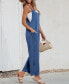 Фото #1 товара Women's Slouchy Strapless Knit Jumpsuit