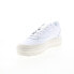 Фото #4 товара Reebok Club C Double Geo Womens White Leather Lifestyle Sneakers Shoes