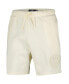 Men's Cream Milwaukee Brewers Neutral Fleece Shorts