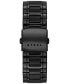 ფოტო #2 პროდუქტის Watch, Men's Diamond Accent Black Ion Plated Stainless Steel Bracelet 41x37mm U12557G1