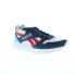 Фото #2 товара Reebok GL1000 Mens Blue Leather Lace Up Lifestyle Sneakers Shoes 7.5