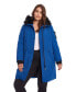 Фото #3 товара Plus Size Laurentian Long Parka Winter With Faux Fur Hood