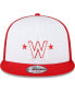 Фото #3 товара Men's Red and White Washington Nationals 2023 On-Field Batting Practice 9FIFTY Snapback Hat