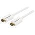 StarTech.com 1m (3 ft) White CL3 In-wall High Speed HDMI Cable - Ultra HD 4k x 2k HDMI Cable - HDMI to HDMI M/M - 1 m - HDMI Type A (Standard) - HDMI Type A (Standard) - 4000 x 2000 pixels - 10.2 Gbit/s - White