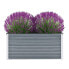 Фото #3 товара Garden Raised Bed Galvanized Steel 39.4"x15.7"x17.7" Gray