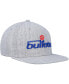 Фото #4 товара Men's Heather Gray Washington Bullets Hardwood Classics 2.0 Snapback Hat