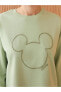 AYMİRA STORE TARAFINDAN GÖNDERİLMEKTEDİR !!! Mickey Mouse Nakışlı Oversize Kadın Sweatshirt Tunik