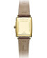 ფოტო #3 პროდუქტის Women's Swiss Toccata Brown Leather Strap Watch 22.6x28.1mm