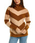 Фото #1 товара Magaschoni Mock Neck Mitered Rib Cashmere Sweater Women's