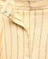 Фото #5 товара Women's Striped Linen-Blend Pants