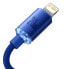Фото #7 товара Kabel przewód do szybkiego ładowania i transferu danych USB-C Iphone Lightning 20W 2m niebieski