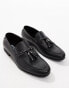 ASOS DESIGN loafers in black with tassel detail