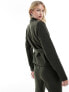 Vero Moda Tall tailored belted jacket co-ord in khaki