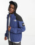 Фото #1 товара The North Face – NSE Carduelis – Softshell-Trainingsjacke in Marineblau und Schwarz mit Reißverschluss