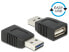 Delock 65520 - USB 2.0 A - USB 2.0 A - Black