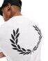 Fred perry graphic t-shirt in white