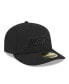 Фото #2 товара Men's Black New York Jets Black on Black Low Profile 59FIFTY Fitted Hat