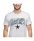 Фото #3 товара Men's White Dallas Cowboys Embroidered Patch T-shirt