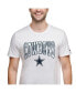 Men's White Dallas Cowboys Embroidered Patch T-shirt