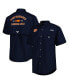 ფოტო #1 პროდუქტის Men's Navy Auburn Tigers Bonehead Button-Up Shirt