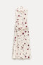 Фото #6 товара Платье-рубашка из поплина с принтом — zw collection ZARA