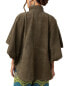 Фото #2 товара Trina Turk Bodhi Suede Poncho Women's