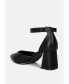 ფოტო #2 პროდუქტის myla faux leather metallic sling heeled sandals