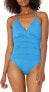 Фото #1 товара La Blanca 285585 Women's Island Goddess Underwire One Piece Swimsuit, Size 4