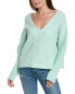 Theory Easy V-Neck Wool-Blend Sweater Women's