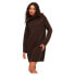 SUPERDRY Knitted Roll Neck Long Sleeve Short Dress