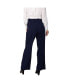 Women's Belted Straight Leg Paper Bag Waist Pants