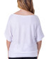 Фото #6 товара Women's Loose Fit Dolman Top with Wide Sleeves