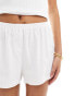 Lindex pointelle pyjama shorts in white