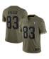 Фото #4 товара Men's Darren Waller Olive Las Vegas Raiders 2022 Salute To Service Limited Jersey